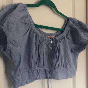 Verge Girl peasant crop top